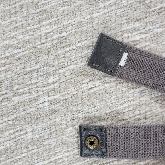 VTG Beaded Belt Womens Gunmetal Gray Stretch Elastic Wide Waist Snap Closure main image 10